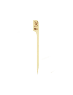 100 Pcs - Pic steak bambou "Teppo Gushi" - 9 cm, cuisson Medium Rare, idéal horeca