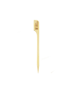100 Pcs - Pic steak bambou "Teppo Gushi" - 9 cm, idéal pour cuisson à point
