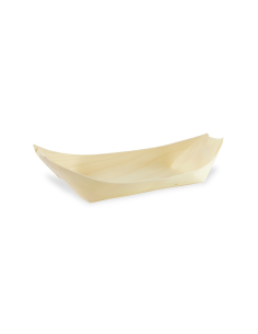 50 Pcs - Barquette bateau en bois - 22 cm x 10,5 cm x 3 cm