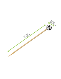 100 Pcs - Pic bambou décor football américain - 12 cm de long, idéal pour événements. 2