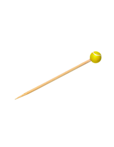 100 Pcs - Pic bambou décoratif tennis - 12 cm, parfait pour vos présentations
