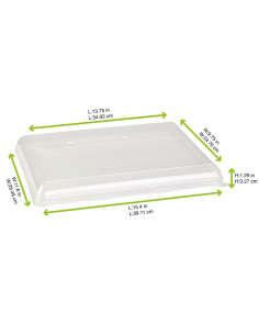 25 Pcs - Couvercle PET transparent "BioNchic" - 39,2 x 29,5 x 3,3 cm 2