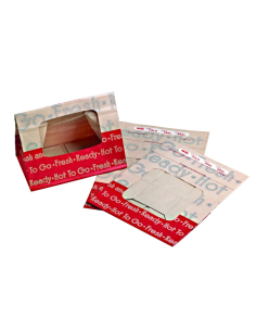250 Pcs - Sac papier brun "Ecokraft" - Renforcé, Avec fenêtre, 21 x 13 x 30,5 cm