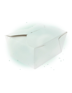100 Pcs - Boîte repas carton blanc - Pratique pour plats à emporter, design élégant 2