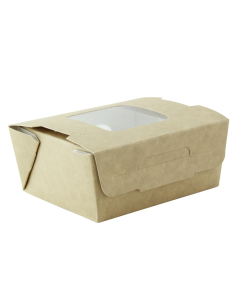 30 Pcs - Boîte salade en carton kraft - 400 ml, 11,5 x 9,7 cm, Hauteur: 4,5 cm