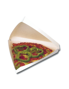 50 Pcs - Boîte carton triangulaire pour pizza - 23,5 x 22,9 cm, Hauteur: 4,5 cm 2