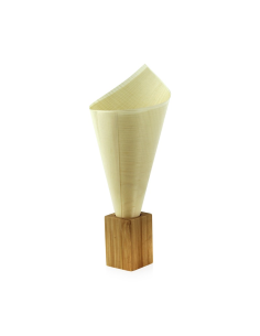 10 Pcs - Support bambou pour pic et cône - 3 x 3 cm, Hauteur: 5,5 cm