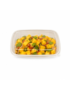 50 Pcs - Couvercle PET transparent - 18,9 x 18,9 cm, Hauteur: 5 cm 2