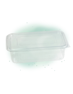 50 Pcs - Barquette plastique PET transparente - 1850 ml, 23 x 17,5 x 7 cm 2