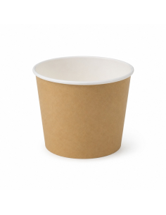 27 Pcs - Bucket carton géant kraft - 2 965 ml, Ø 185 mm, Hauteur: 145 mm