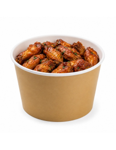 27 Pcs - Bucket carton géant kraft - 2 965 ml, Ø 185 mm, Hauteur: 145 mm 2