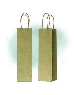 200 Pcs - Sac cabas papier kraft brun - 39 x 8 x 14 cm, poignées ficelles 2