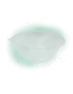 360 Pcs - Saladier PET transparent rond - 1000 ml, Hauteur: 75 mm 2