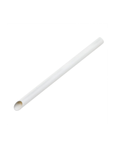 150 Pcs - Paille biseautée blanche Bubble Tea - 12mm