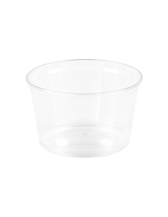 100 Pcs - Coupe plastique PS cristal - 350 ml, Diam: 11,2 cm, Hauteur: 6,1 cm