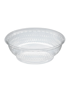 500 Pcs - Saladier PET rond transparent - 400 ml, Hauteur: 53 mm