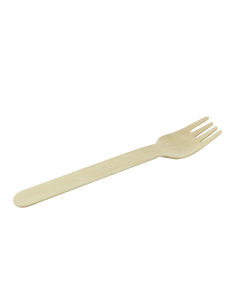 100 Pcs - Fourchette en bois - 14 cm