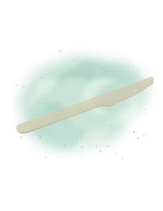 100 Pcs - Couteau en bois - 14 cm, idéal pour service en horeca 2