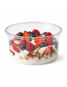 25 Pcs - Pot Deli rond PET transparent - 500 ml, Diam: 11,7 cm, Hauteur: 7,8 cm 2