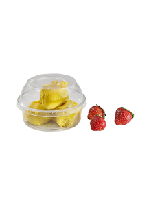 50 Pcs - Pot Deli rond PET transparent - 230 ml, Diam: 11,7 cm, Hauteur: 4,4 cm 2