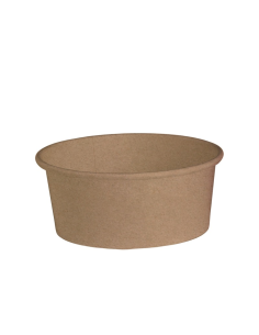 25 Pcs - Pot en Carton Kraft "Deli" - 580 ml, Ø: 11 cm, Hauteur: 7 cm