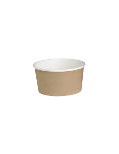 25 Pcs - Pot ronde en carton "Deli" - 480 ml, Diam: 11 cm, Hauteur: 7 cm