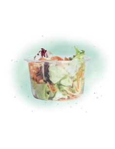 50 Pcs - Pot Deli rond PLA transparent - 600 ml, Diam: 14,3 cm, Hauteur: 5,5 cm 2
