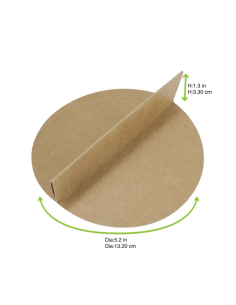 360 Pcs - Diviseur 2 parties en carton brun - 134 x 33 mm, parfait pour le rangement. 2