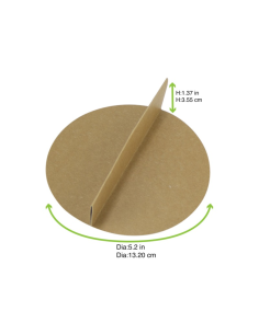 360 Pcs - Diviseur en carton brun - 133 mm, Hauteur: 37 mm, idéal horeca 2