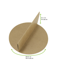 360 Pcs - Diviseur 2 parties en carton brun - 130 mm, Hauteur: 45 mm 2