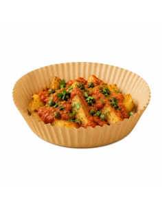 100 Pcs - Moule à friture rond kraft sans trous  H45mm 2
