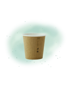 50 Pcs - Gobelet carton "Nature Cup" - 90 ml, Hauteur: 5,2 cm, Diam: 5,9 cm 2