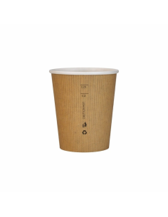 50 Pcs - Gobelet Carton "Nature Cup" - 230 ml, Hauteur: 9,2 cm, Diam: 8 cm