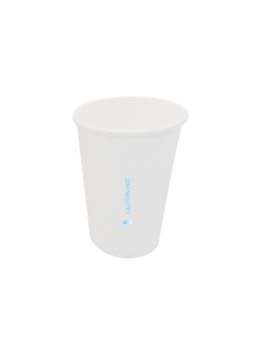 50 Pcs - Gobelet carton blanc AirCup - Ø54 mm, Hauteur: 57 mm, 54x37 mm