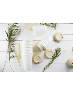 50 Pcs - Gobelet carton blanc AirCup - Ø62 mm x 46 mm x 62 mm 2