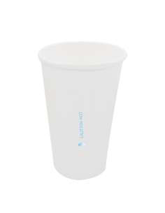 50 Pcs - Gobelet Carton Blanc "Aircup" - 170 ml, 7 cm x Largeur: 4,6 cm x 7.9 cm