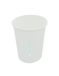 50 Pcs - Gobelet en carton blanc AirCup - Ø70 mm, Hauteur: 91 mm