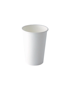 50 Pcs - Gobelet AirCup en carton blanc - Ø80 mm, Hauteur: 92 mm, 80x56 mm