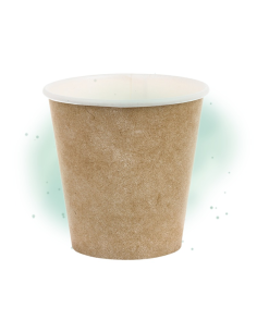 50 Pcs - Gobelet Blanc Imprimé Kraft - 180 ml, Hauteur: 8 cm, Diam: 5.2 cm 2