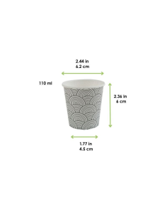 100 Pcs - Gobelet décor Tokyo - 120 ml, Ø62 mm, Hauteur: 60 mm 2
