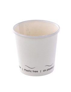 50 Pcs - Gobelet carton Eden blanc - Ø62 mm, Hauteur: 60 mm, sans plastique