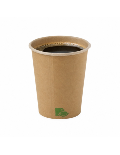 50 Pcs - Gobelet carton kraft "Zen" - Ø70 mm, Hauteur: 91 mm, Capacité: 70 ml 2