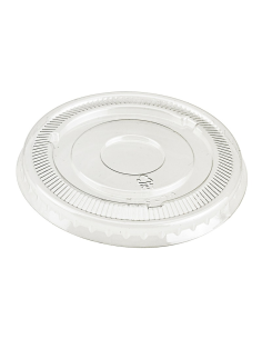 100 Pcs - Couvercle PET plat transparent - Diam: 7,2 cm