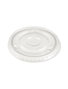 100 Pcs - Couvercle PET transparent plat - Diam: 7,8 cm x 0,8 cm