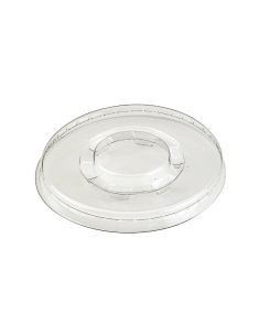 100 Pcs - Couvercle PET transparent plat - Diam: 8 cm x 8 cm