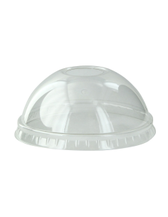 100 Pcs - Couvercle PET transparent dôme - Diam: 9 cm, Hauteur: 3 cm
