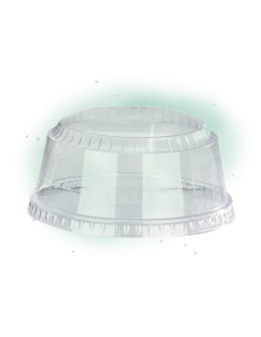 Couvercle PET transparent dôme Diam: 9,8 cm 9,8 x 4,5 cm - 100 unités 2