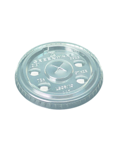 100 Pcs - Couvercle PLA plat transparent LGC9/10 - Diam: 7,8 cm