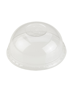 50 Pcs - Couvercle PLA transparent dôme - Diam: 9,6 cm, Hauteur: 5 cm