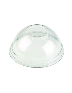 100 Pcs - Couvercle PLA dôme transparent FK-DLGC12/20NH - Diam: 9,2 cm, Hauteur: 4 cm